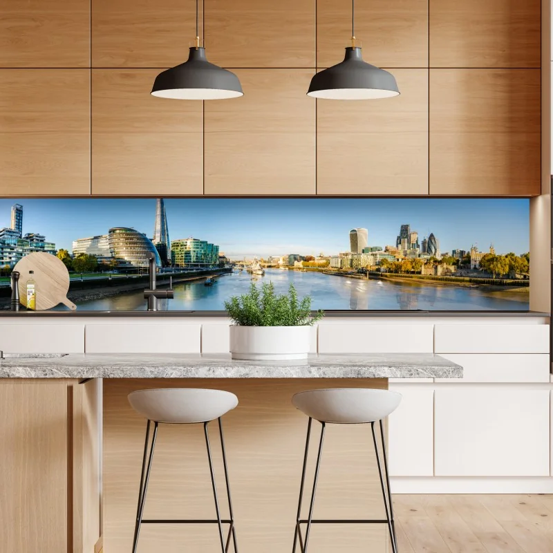 Naklejka repozycjonowalna tropikalny zachód słońca na plaży z sylwetkami palm – Wallissimo®