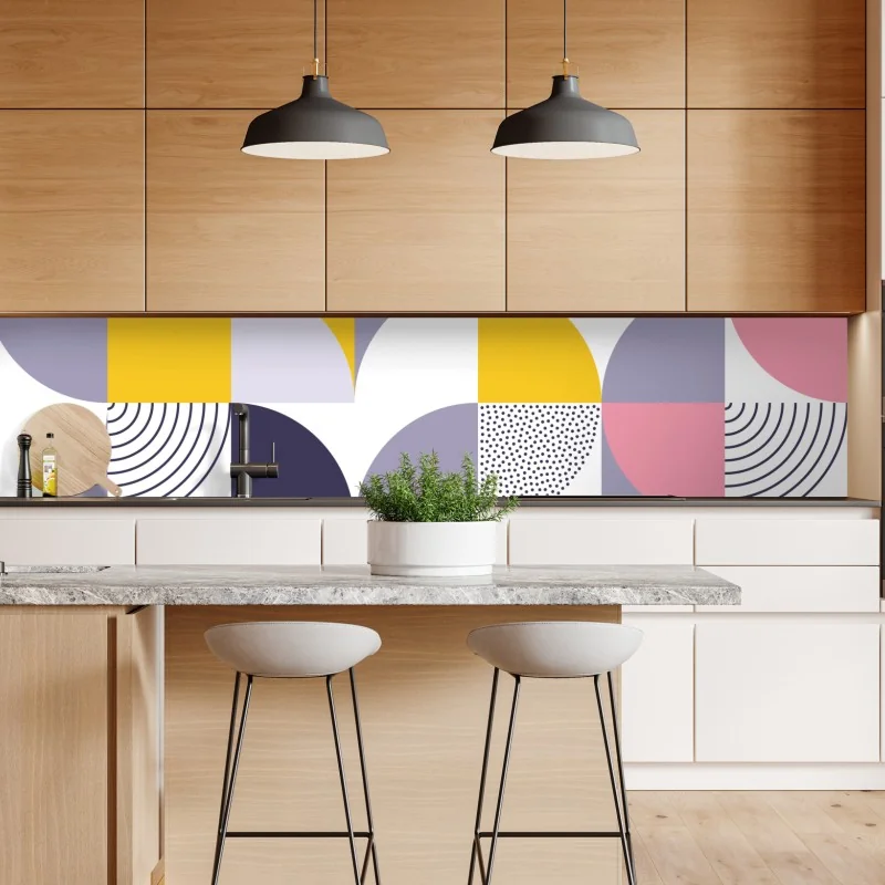 Naklejka repozycjonowalna tropikalny zachód słońca na plaży z koktajlem – Wallissimo®