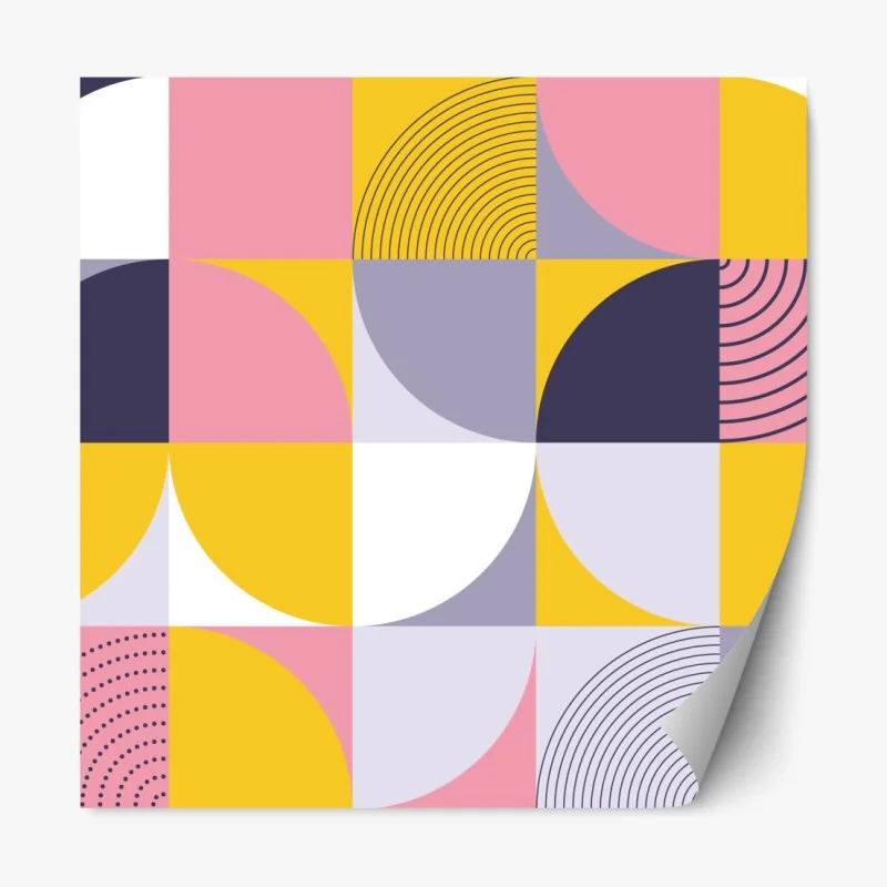 Naklejka repozycjonowalna tropikalny zachód słońca z sylwetkami palm – Wallissimo®