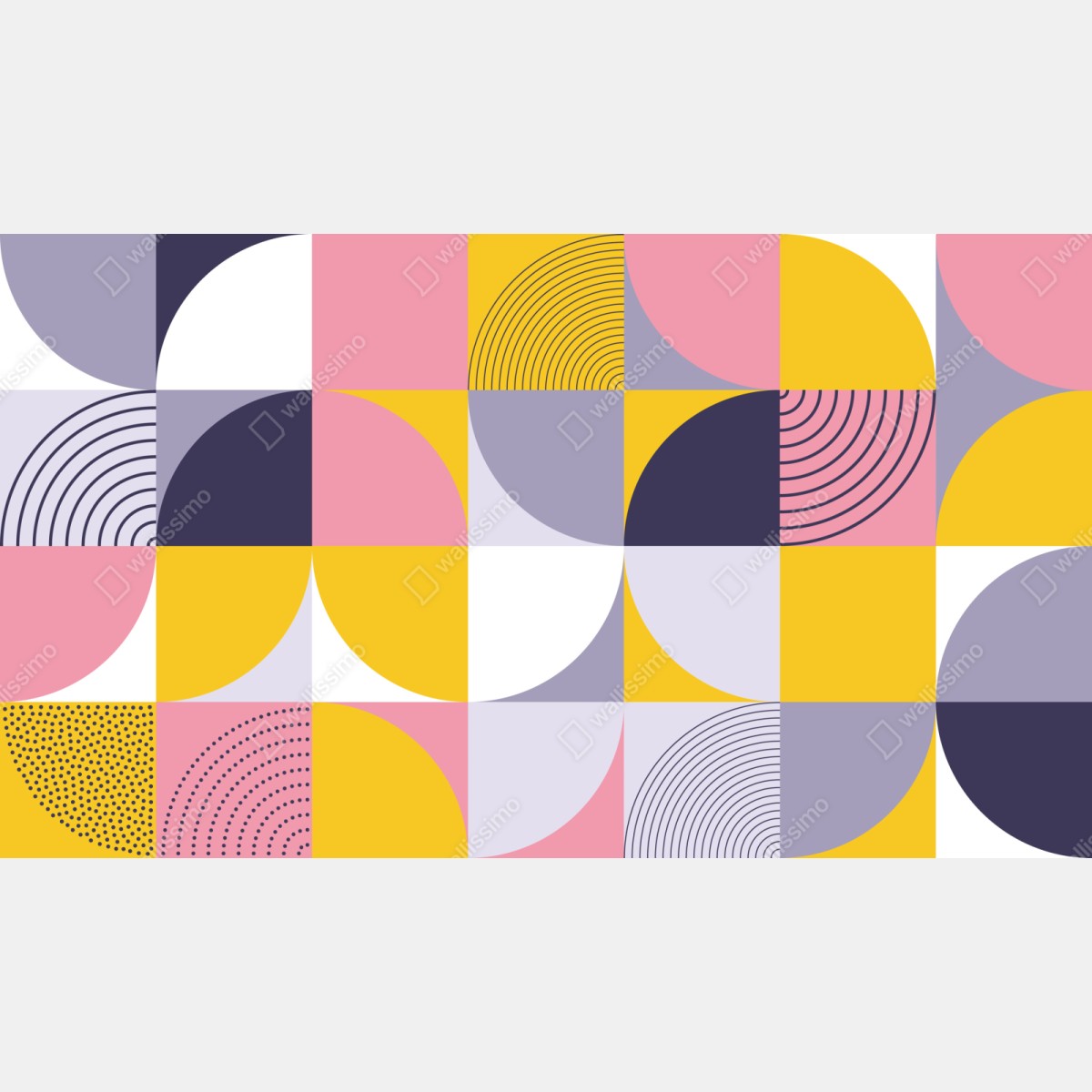 Naklejka repozycjonowalna pastelowa geometryczna mozaika – Wallissimo® Naklejka repozycjonowalna pastelowa geometryczna mozaika – Wallissimo®