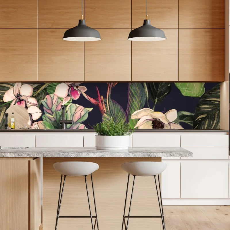 Naklejka repozycjonowalna ciemnoszary marmur ze złotymi żyłami – Wallissimo®