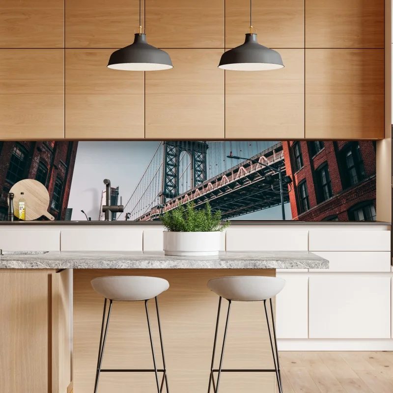 Naklejka repozycjonowalna zaczarowany zielony leśny strumień – Wallissimo®