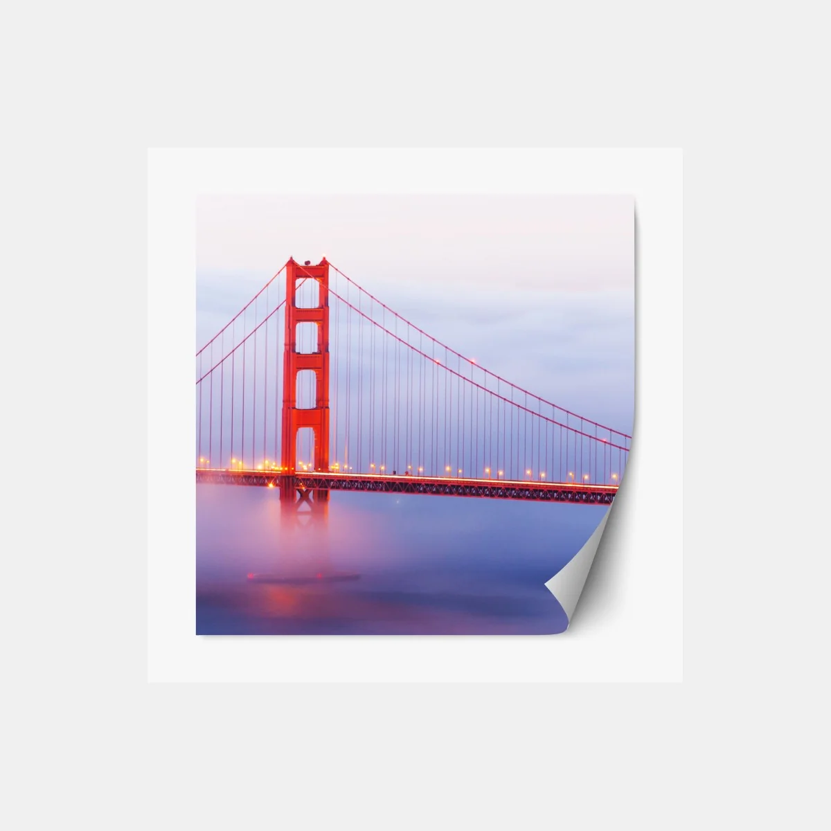 Naklejka repozycjonowalna Golden Gate most we mgle – Wallissimo® Naklejka repozycjonowalna Golden Gate most we mgle – Wallissimo®