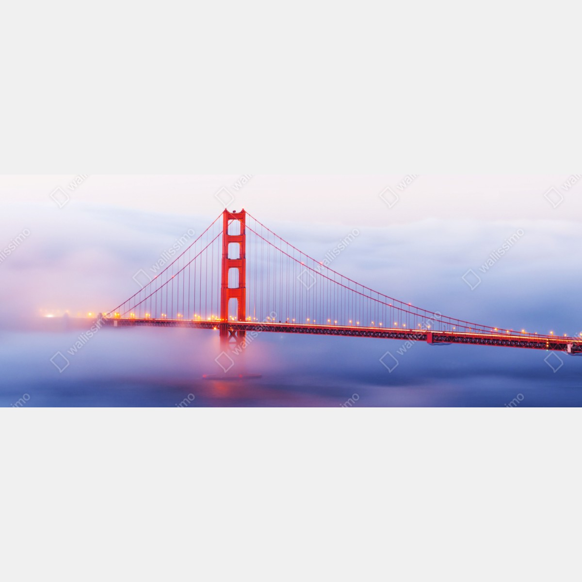 Naklejka repozycjonowalna Golden Gate most we mgle – Wallissimo® Naklejka repozycjonowalna Golden Gate most we mgle – Wallissimo®