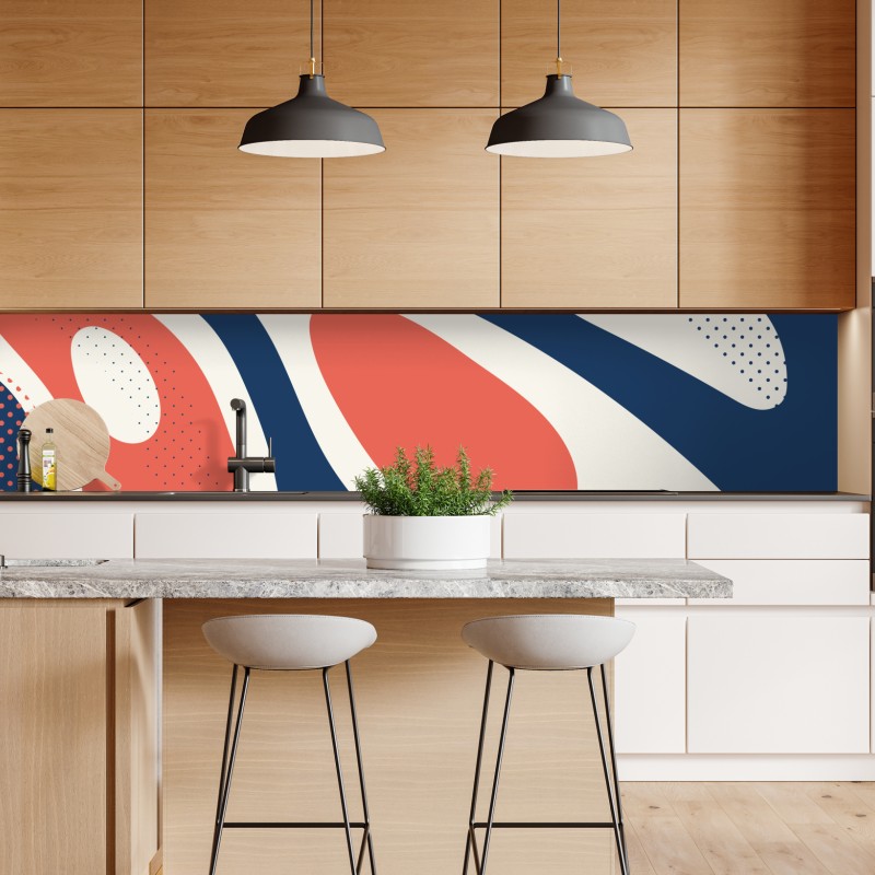 Naklejka repozycjonowalna złote liście w stylu line art – Wallissimo®