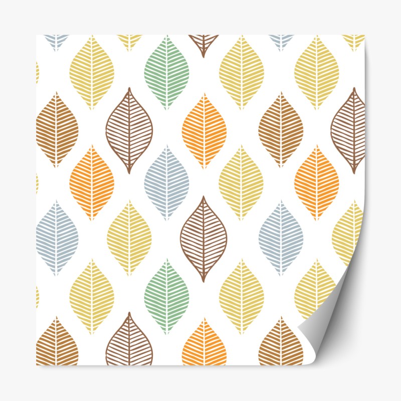 Naklejka repozycjonowalna jesienne wodospady w malowniczym lesie – Wallissimo®