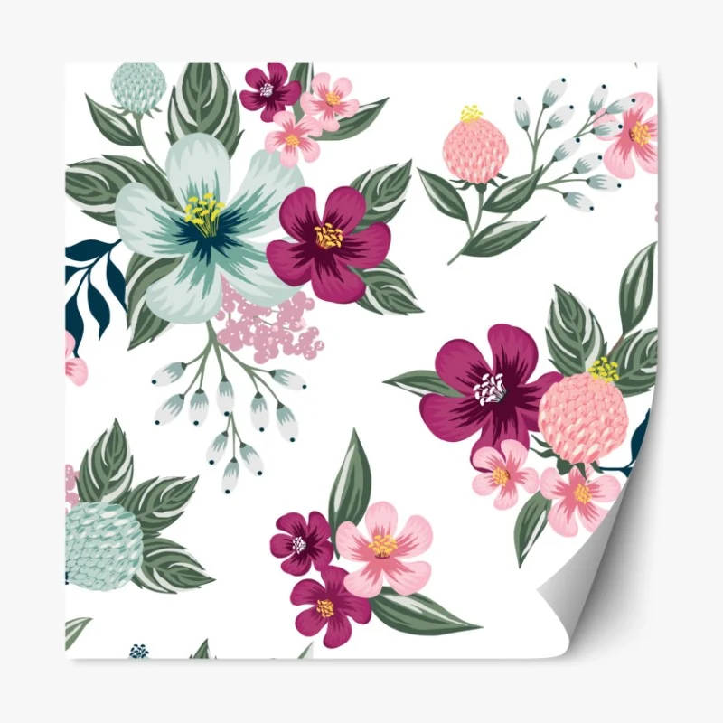 Naklejka repozycjonowalna ciepły wirujący abstrakcyjny wzór – Wallissimo®