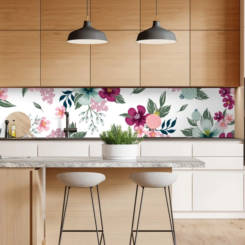 Naklejka repozycjonowalna ciepły wirujący abstrakcyjny wzór – Wallissimo®