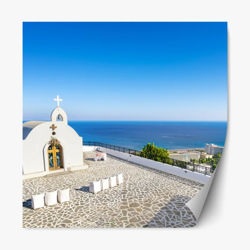 Naklejka repozycjonowalna spokojne jezioro górskie w Himalajach latem – Wallissimo®