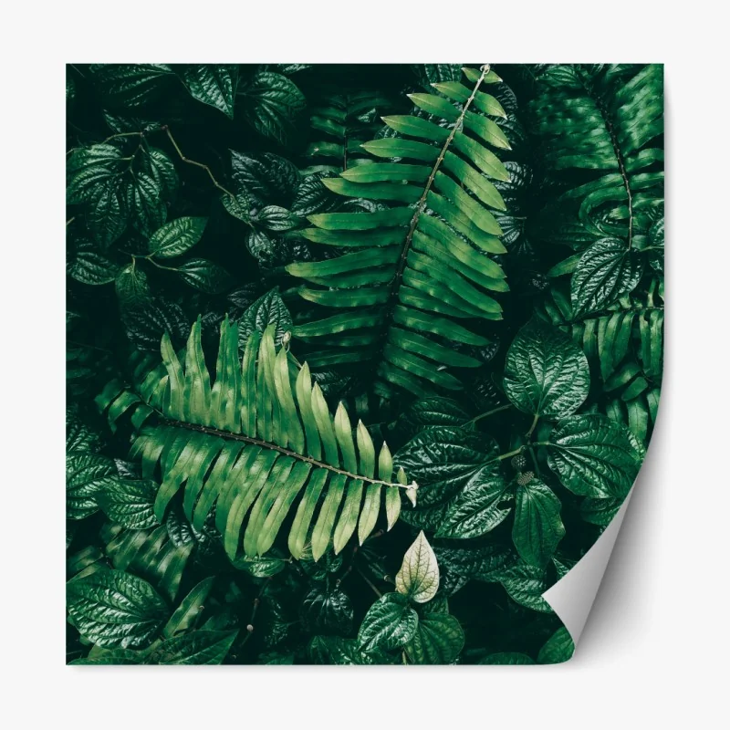 Naklejka repozycjonowalna mistyczny portret w złocie i błękicie – Wallissimo®