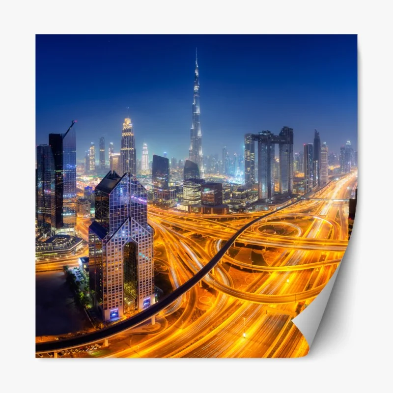 Naklejka repozycjonowalna Toskańskie pagórki o zachodzie słońca – Wallissimo®