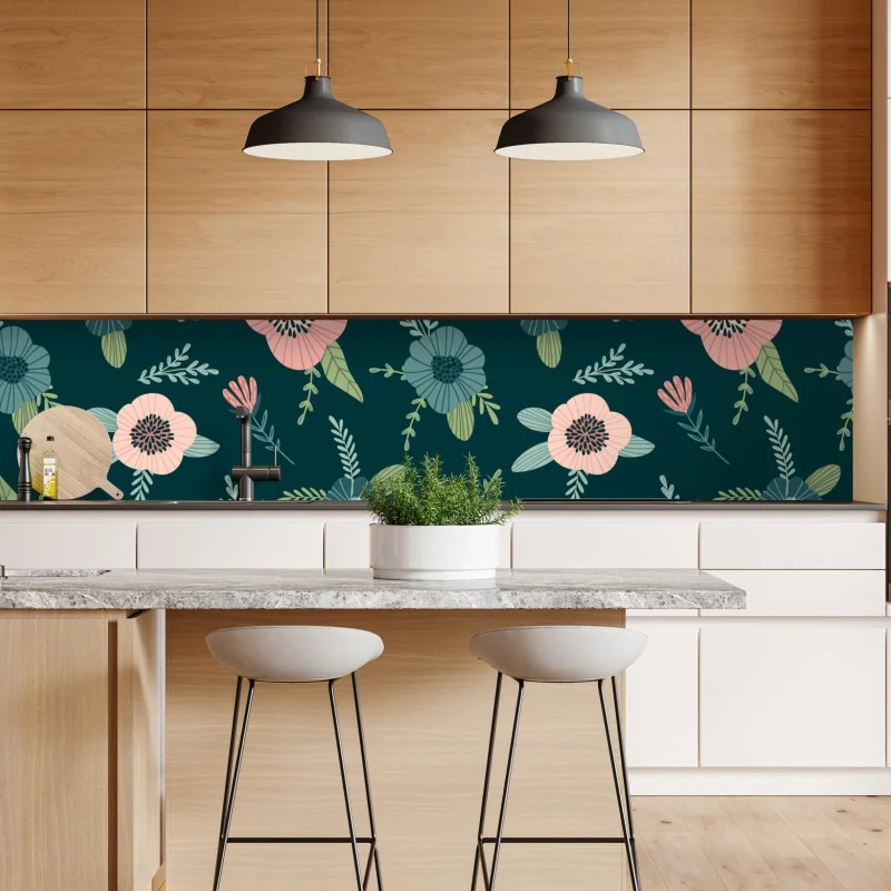 Naklejka repozycjonowalna delikatny dmuchawiec w monochromie – Wallissimo®