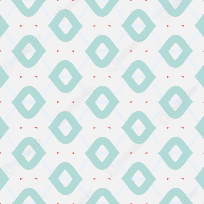 Naklejka repozycjonowalna turkusowy geometryczny wzór rombów – Wallissimo® Naklejka repozycjonowalna turkusowy geometryczny wzór rombów – Wallissimo®