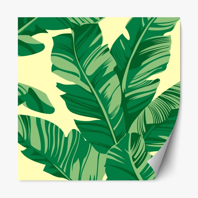 Naklejka repozycjonowalna botaniczny wzór z cytrynami – Wallissimo®