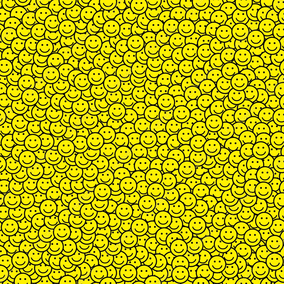Naklejka repozycjonowalna wzór z uśmiechniętymi buźkami – Wallissimo® Naklejka repozycjonowalna wzór z uśmiechniętymi buźkami – Wallissimo®