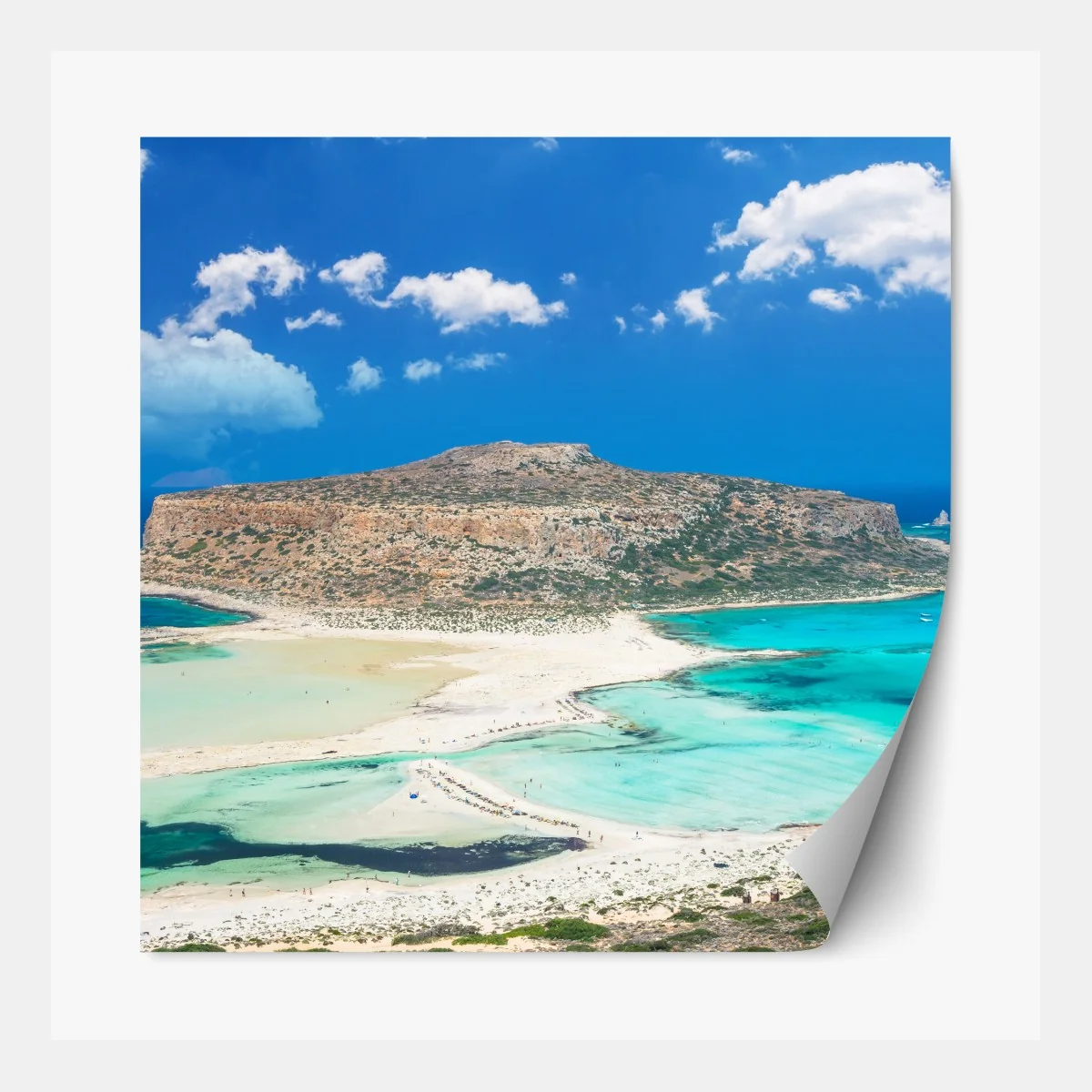 Naklejka repozycjonowalna Balos plaża i turkusowa laguna – Wallissimo® Naklejka repozycjonowalna Balos plaża i turkusowa laguna – Wallissimo®