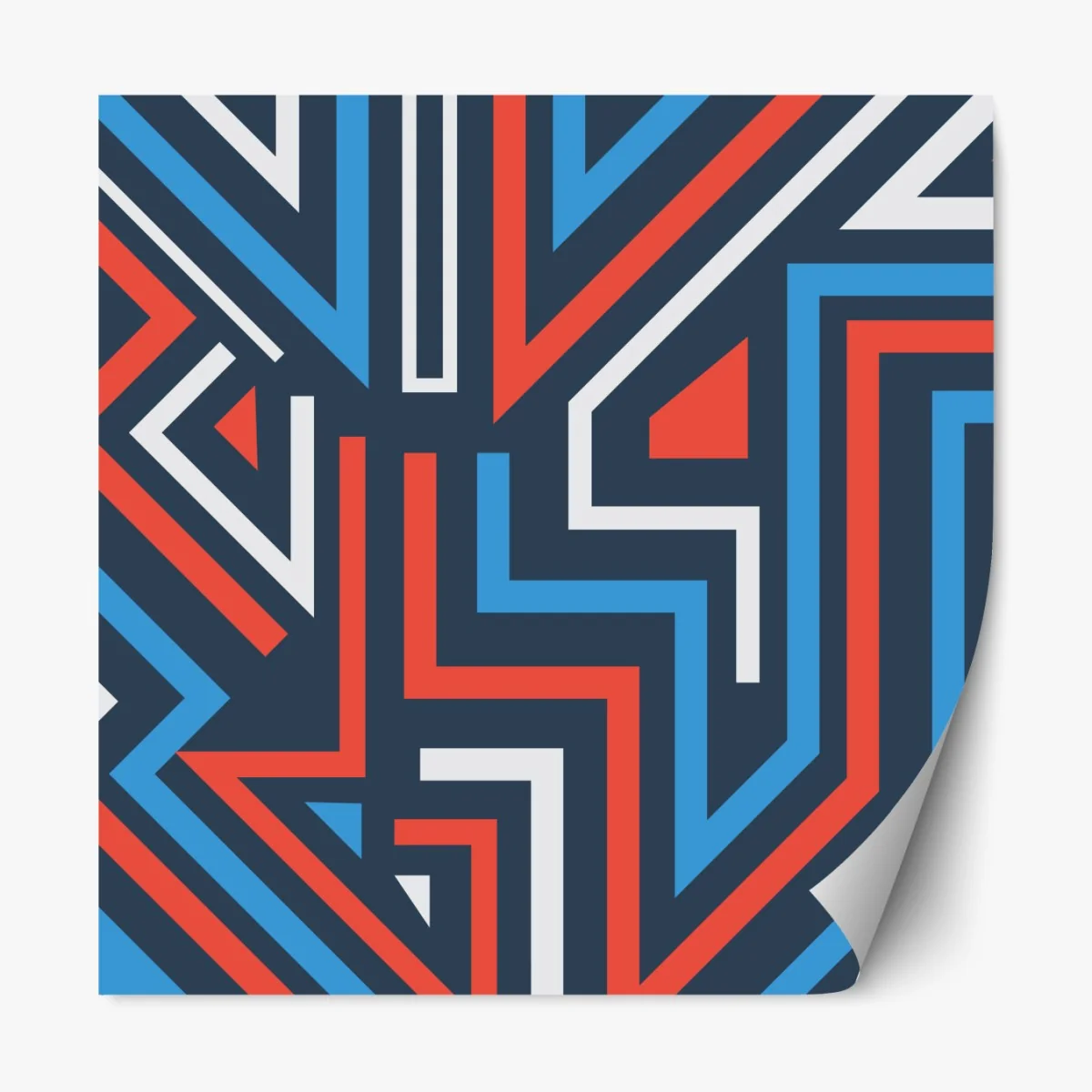 Naklejka repozycjonowalna odważne geometryczne linie – Wallissimo® Naklejka repozycjonowalna odważne geometryczne linie – Wallissimo®