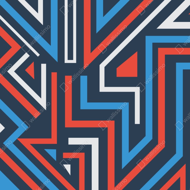 Naklejka repozycjonowalna odważne geometryczne linie – Wallissimo® Naklejka repozycjonowalna odważne geometryczne linie – Wallissimo®