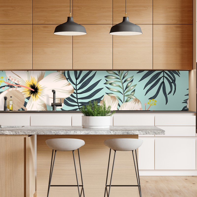 Naklejka repozycjonowalna tropikalny motyw tukanów – Wallissimo®