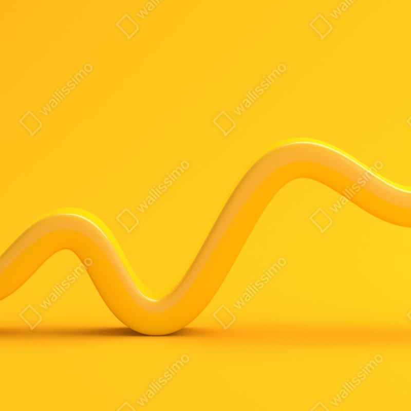 Naklejka repozycjonowalna słoneczna żółta 3d krzywa abstrakcyjna – Wallissimo® Naklejka repozycjonowalna słoneczna żółta 3d krzywa abstrakcyjna – Wallissimo®