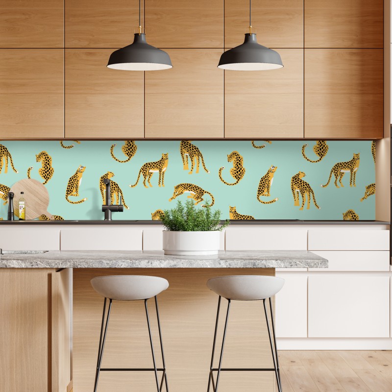 Naklejka repozycjonowalna różowy i turkusowy marmur abstrakcyjny – Wallissimo®