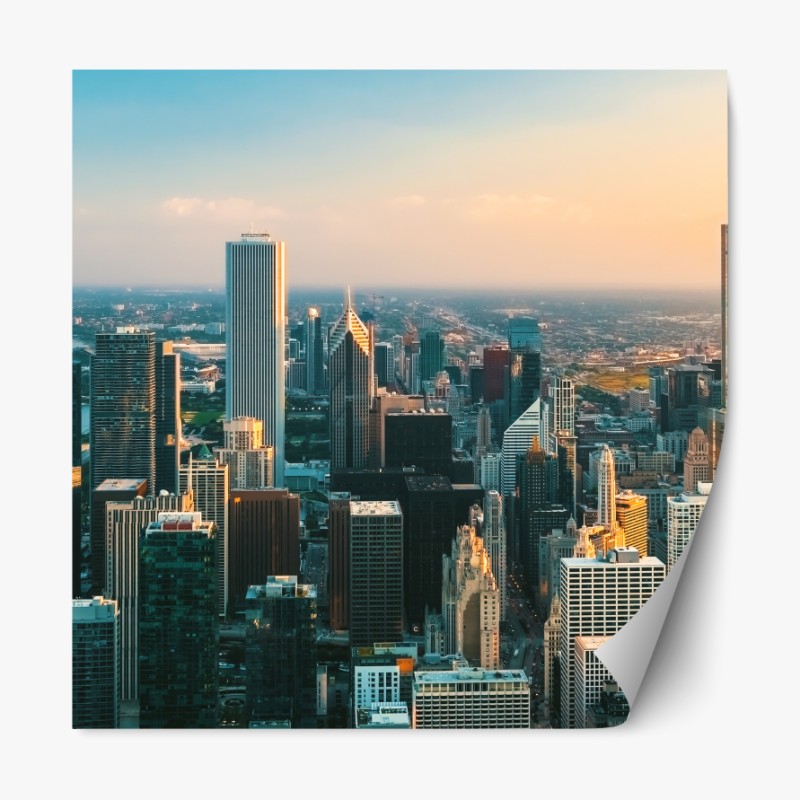 Naklejka repozycjonowalna złoty wzór falowy do dekoracji ściennej – Wallissimo®