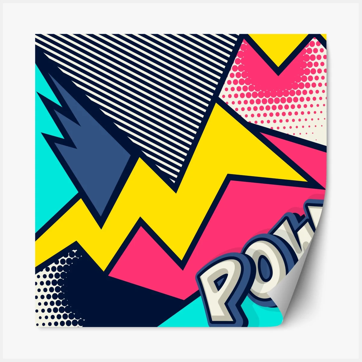 Naklejka repozycjonowalna eksplozja komiksowego pop artu – Wallissimo® Naklejka repozycjonowalna eksplozja komiksowego pop artu – Wallissimo®