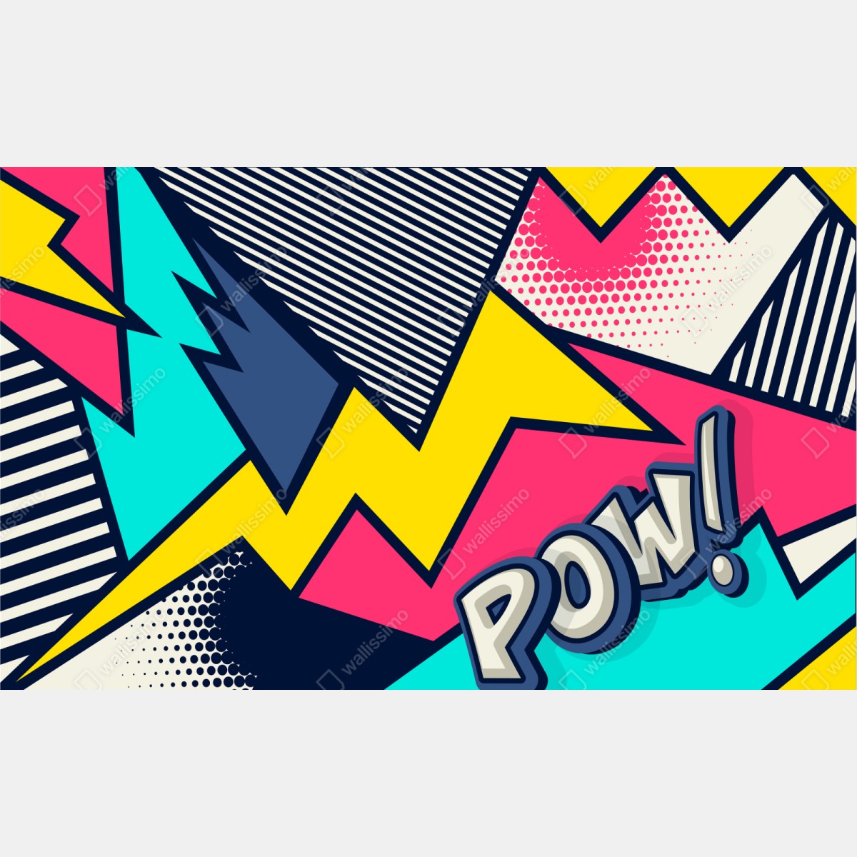 Naklejka repozycjonowalna eksplozja komiksowego pop artu – Wallissimo® Naklejka repozycjonowalna eksplozja komiksowego pop artu – Wallissimo®