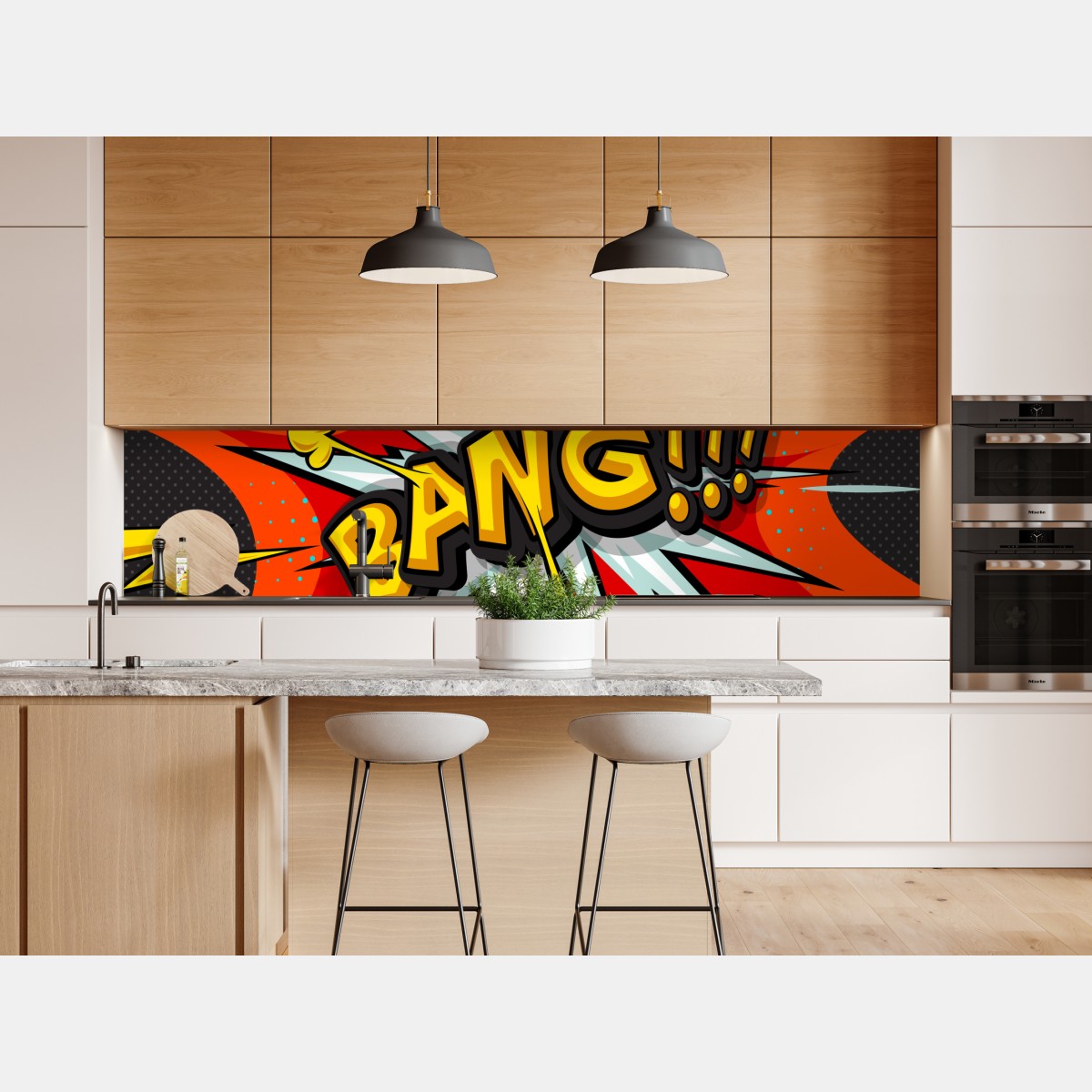 Naklejka repozycjonowalna komiksowa eksplozja pop art – Wallissimo® Naklejka repozycjonowalna komiksowa eksplozja pop art – Wallissimo®