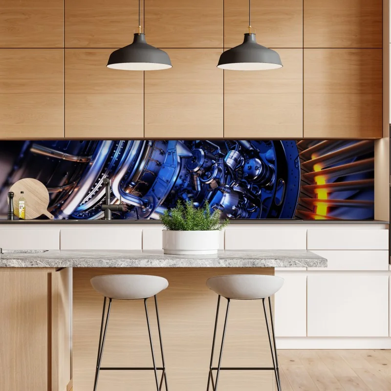 Naklejka repozycjonowalna alpejska wiosenna łąka z ośnieżonymi szczytami – Wallissimo®