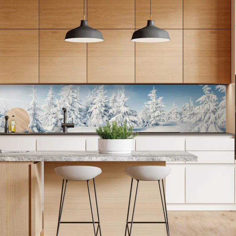 Naklejka repozycjonowalna widok z lotu ptaka na zatokę Port de Sóller – Wallissimo®