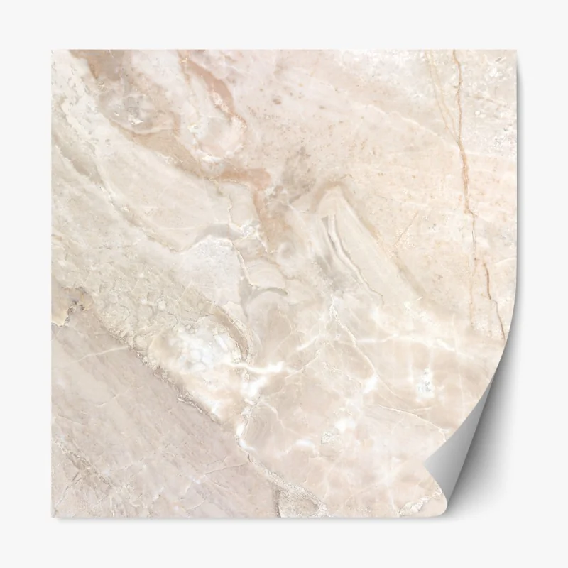 Naklejka repozycjonowalna beżowa tekstura marmuru