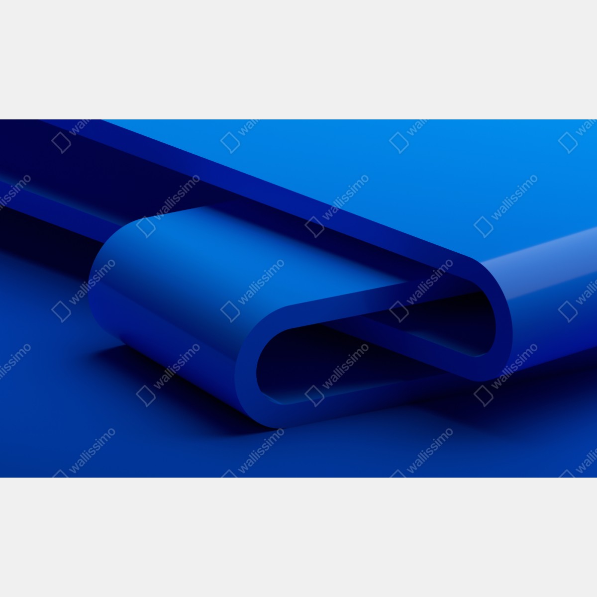 Naklejka repozycjonowalna minimalna niebieska wstęga geometryczna – Wallissimo® Naklejka repozycjonowalna minimalna niebieska wstęga geometryczna – Wallissimo®