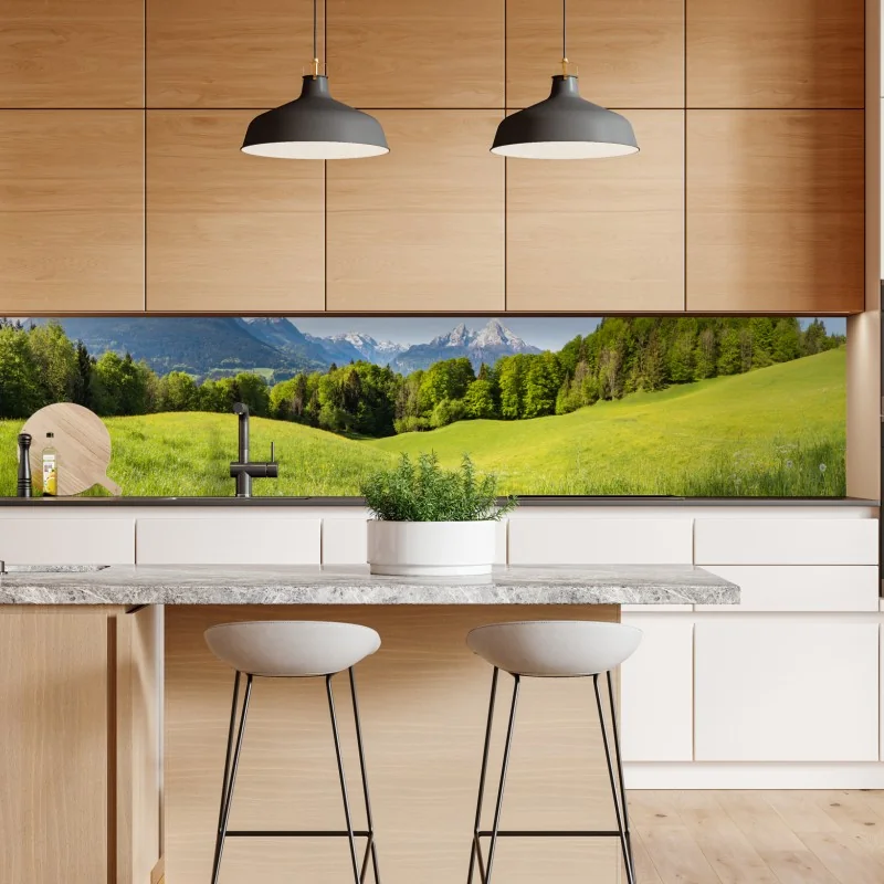 Naklejka repozycjonowalna Góra Fuji z kwitnącą sakurą o wschodzie słońca – Wallissimo®