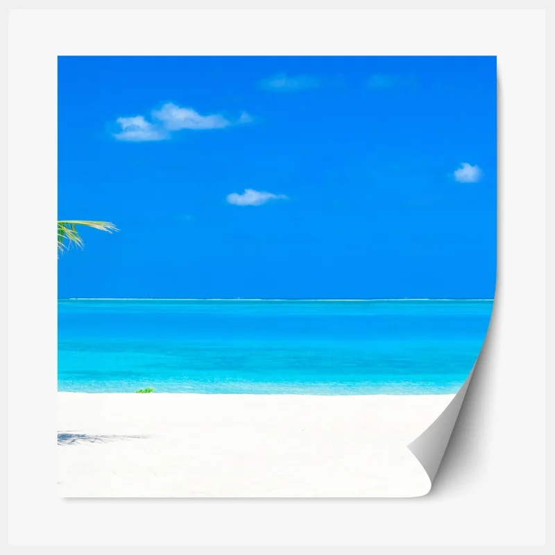 Naklejka repozycjonowalna Malediwy tropikalna plaża raj