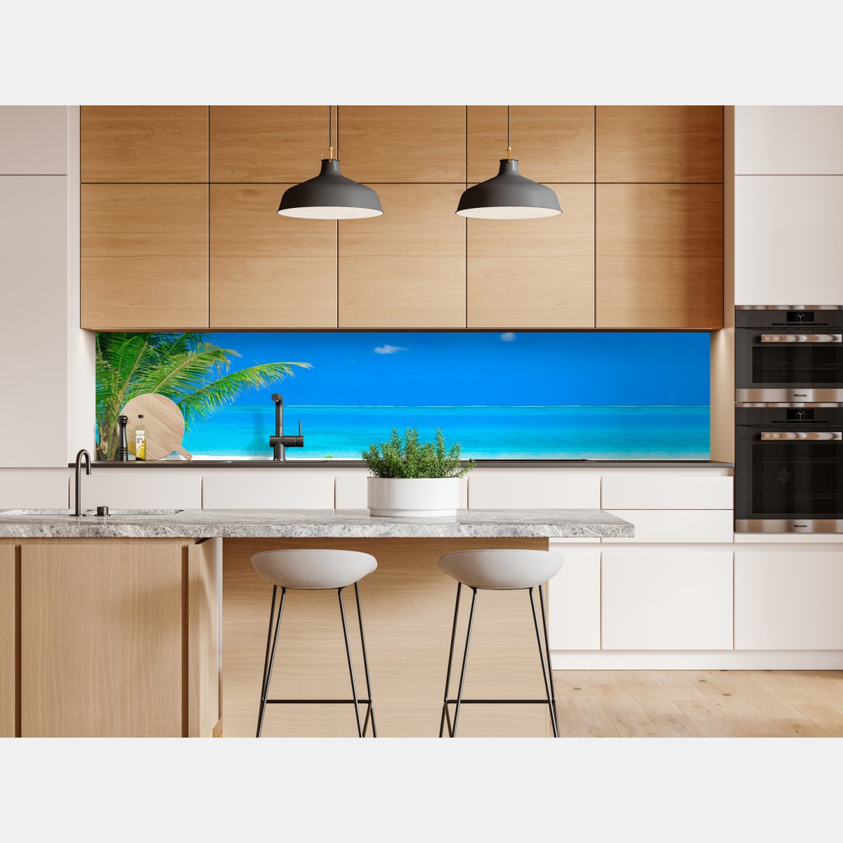 Naklejka repozycjonowalna Malediwy tropikalna plaża raj – Wallissimo® Naklejka repozycjonowalna Malediwy tropikalna plaża raj – Wallissimo®