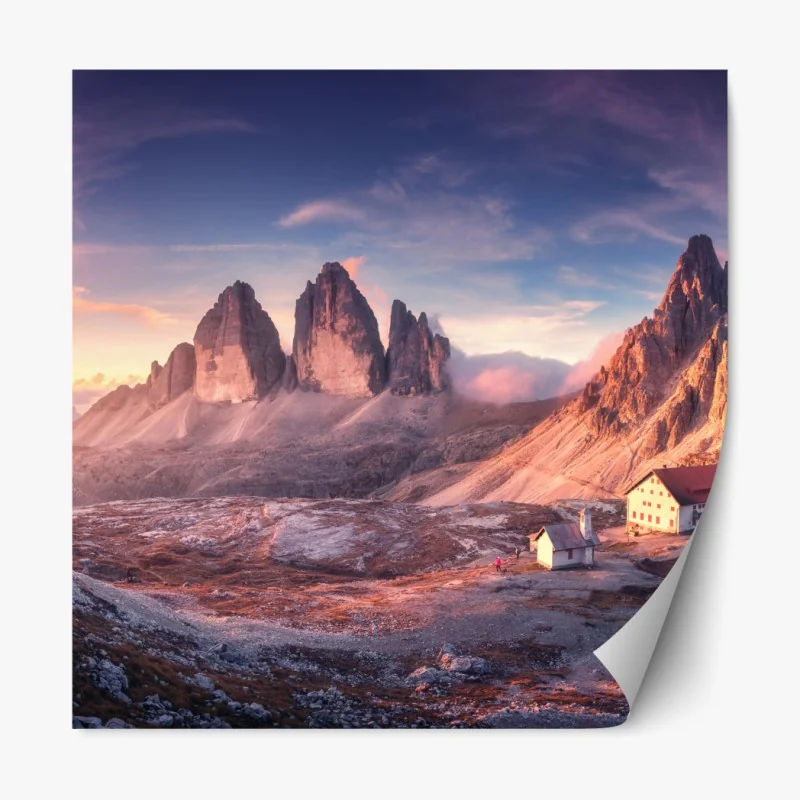 Naklejka repozycjonowalna widok z lotu ptaka na zatokę Port de Sóller – Wallissimo®