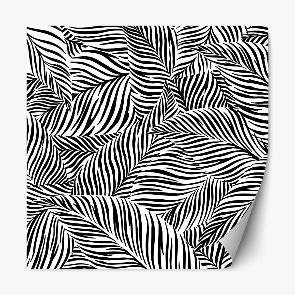 Naklejka repozycjonowalna monochromatyczny wzór tropikalnych liści – Wallissimo® Naklejka repozycjonowalna monochromatyczny wzór tropikalnych liści – Wallissimo®