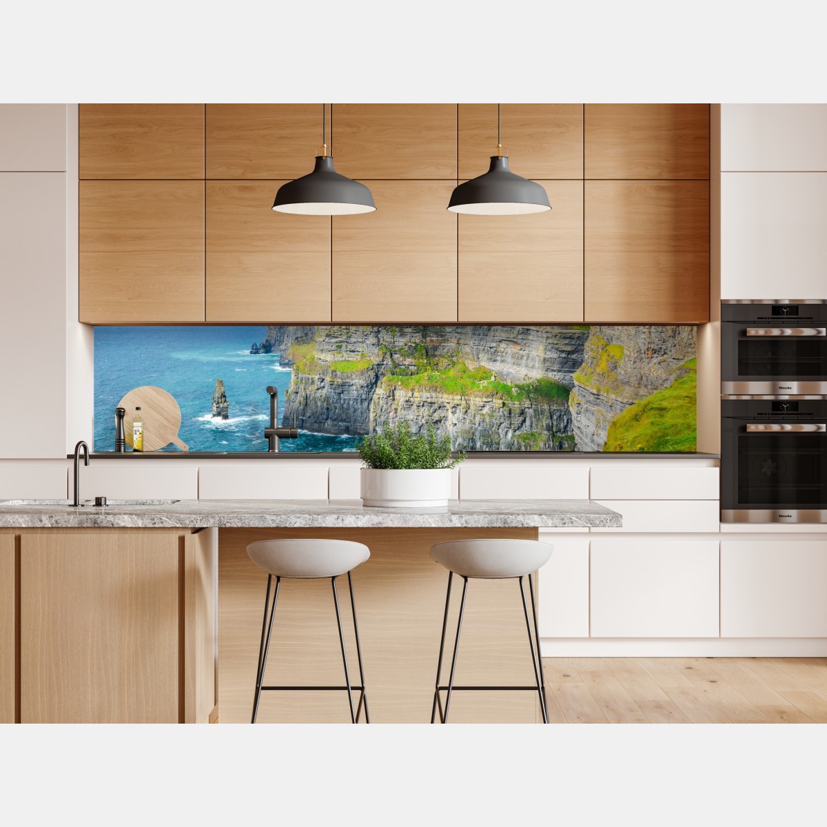 Naklejka repozycjonowalna dramatyczne klify nadmorskie i widok na ocean – Wallissimo® Naklejka repozycjonowalna dramatyczne klify nadmorskie i widok na ocean – Wallissimo®