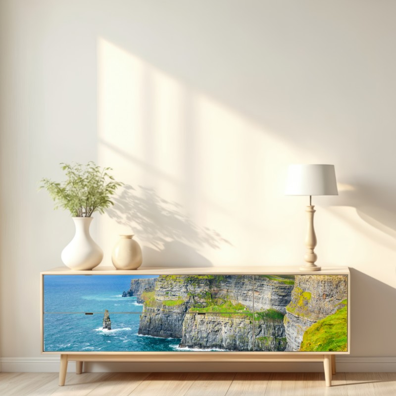 Naklejka repozycjonowalna dramatyczne klify nadmorskie i widok na ocean – Wallissimo® Naklejka repozycjonowalna dramatyczne klify nadmorskie i widok na ocean – Wallissimo®