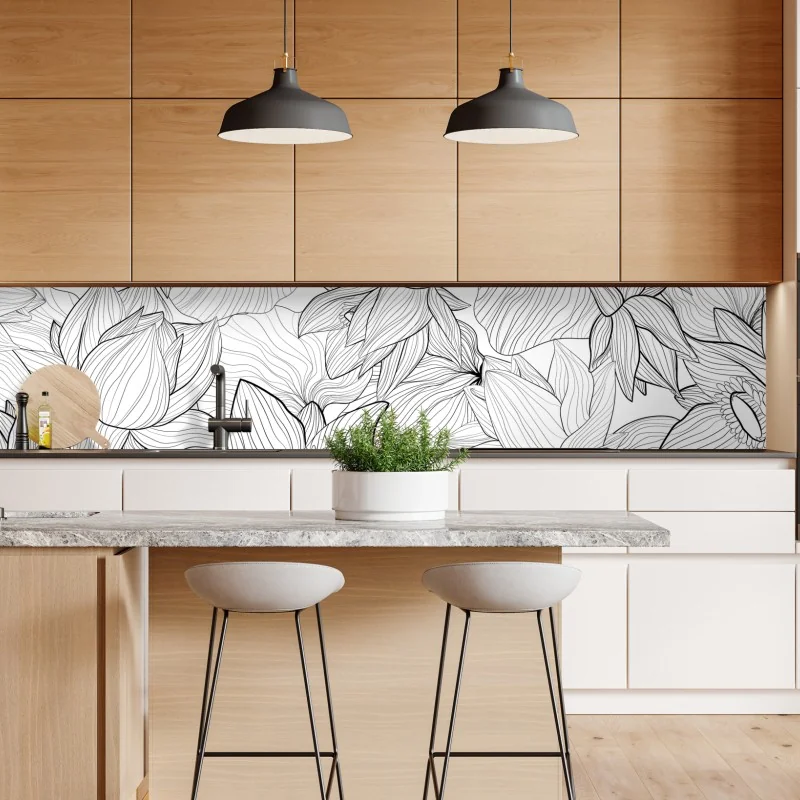 Naklejka repozycjonowalna bujna leśna ścieżka – Wallissimo®