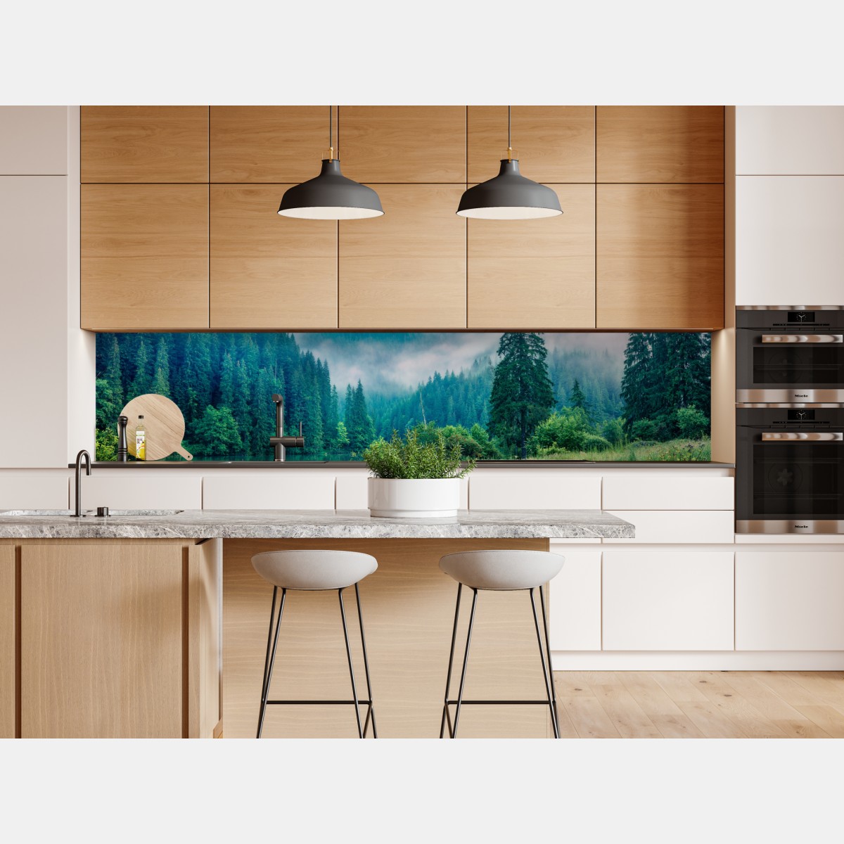 Naklejka repozycjonowalna mglisty poranek nad Lacu Roșu – Wallissimo® Naklejka repozycjonowalna mglisty poranek nad Lacu Roșu – Wallissimo®