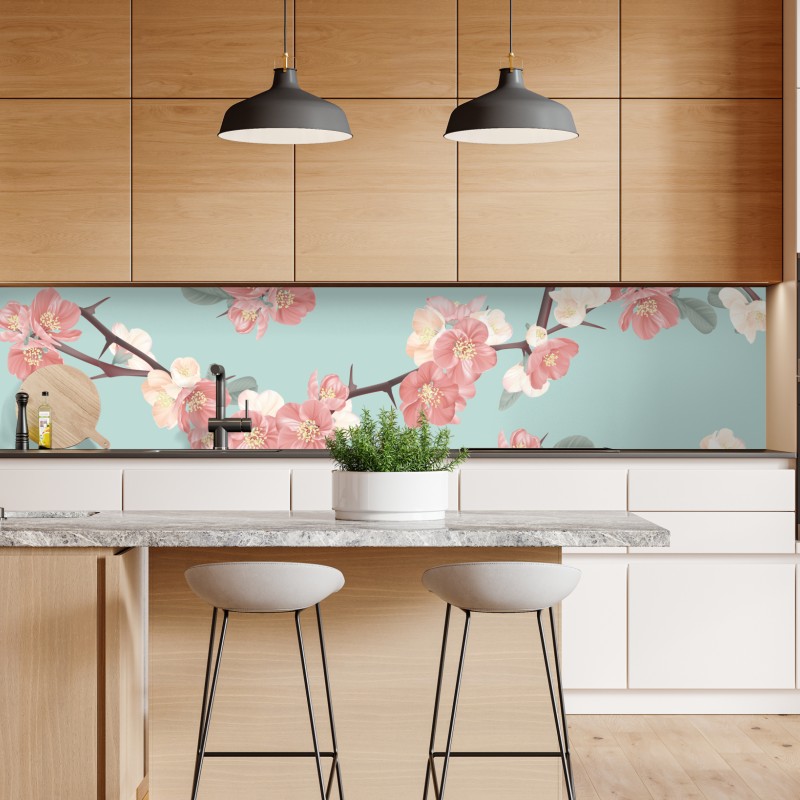 Naklejka repozycjonowalna różowy flaming z bliska – Wallissimo®