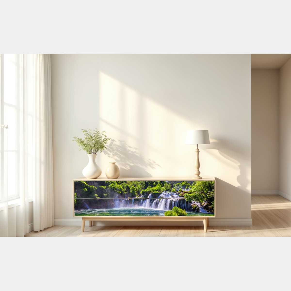 Naklejka repozycjonowalna Skradinski Buk wodospad w Parku Narodowym Krka – Wallissimo® Naklejka repozycjonowalna Skradinski Buk wodospad w Parku Narodowym Krka – Wallissimo®