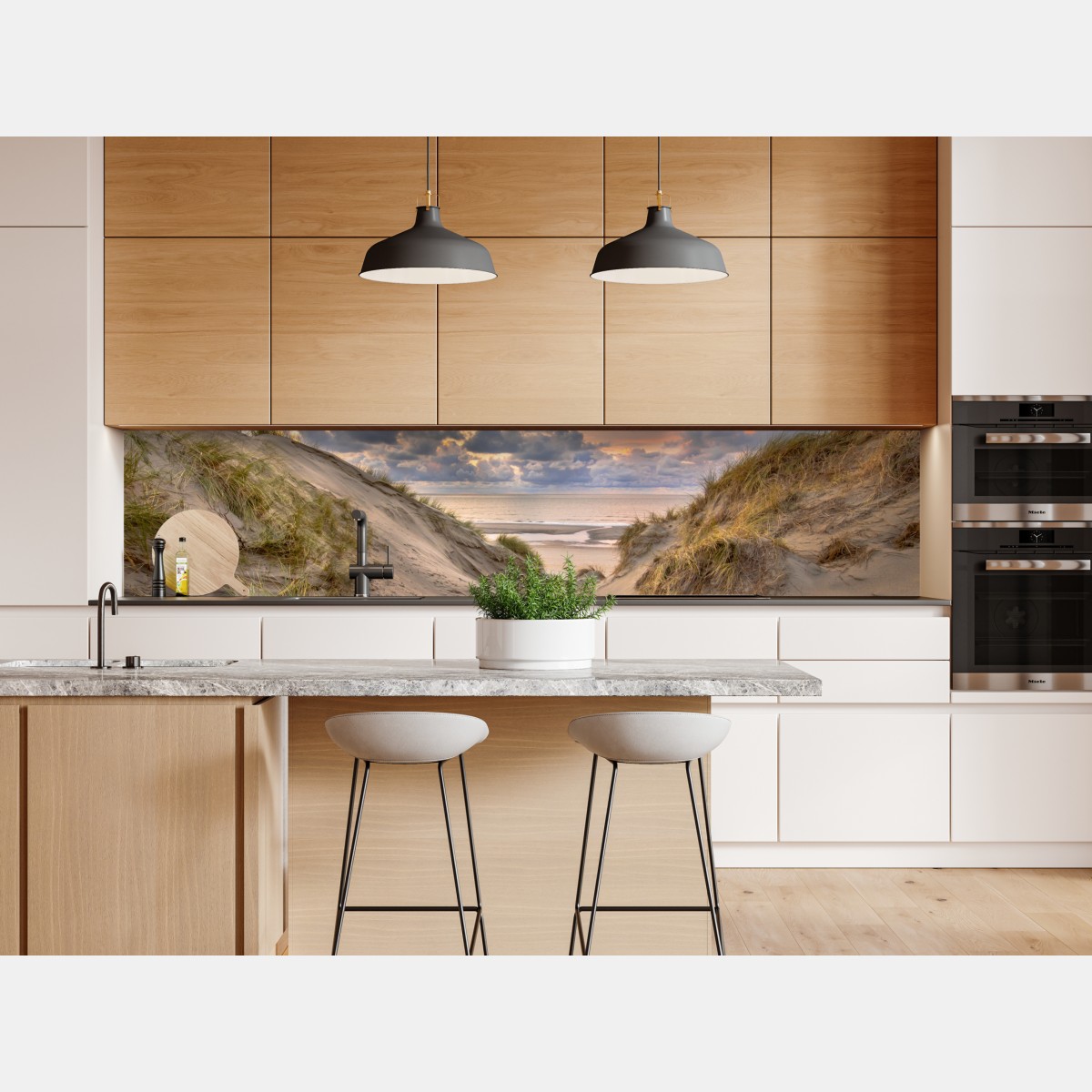 Naklejka repozycjonowalna zachód słońca nad wydmami – Wallissimo® Naklejka repozycjonowalna zachód słońca nad wydmami – Wallissimo®