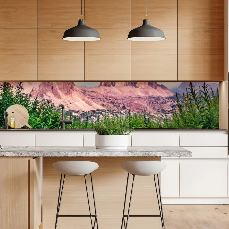 Naklejka repozycjonowalna żywa różowa abstrakcja płynna – Wallissimo®