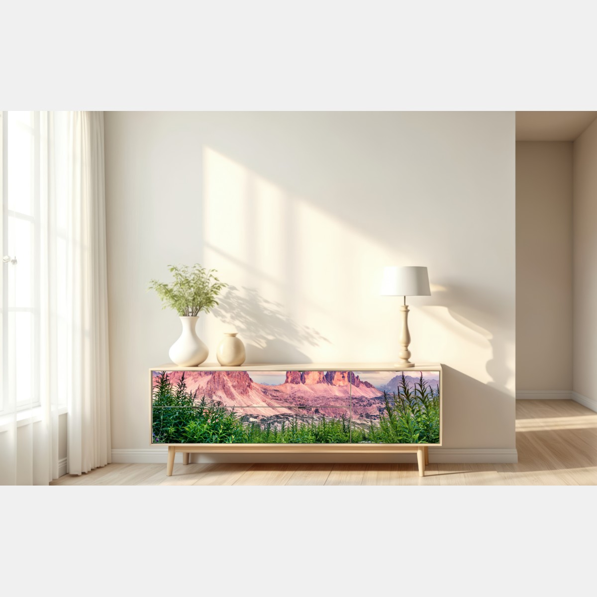 Naklejka repozycjonowalna zachód słońca w Tre Cime di Lavaredo – Wallissimo® Naklejka repozycjonowalna zachód słońca w Tre Cime di Lavaredo – Wallissimo®