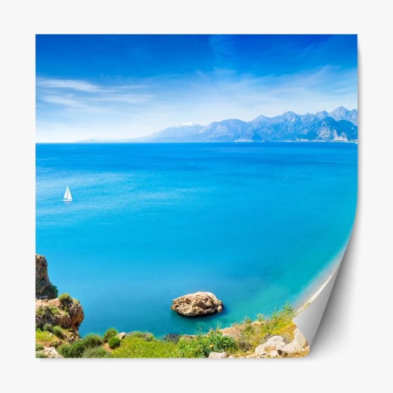 Naklejka repozycjonowalna Dallas panorama miasta o fioletowym zmierzchu – Wallissimo®