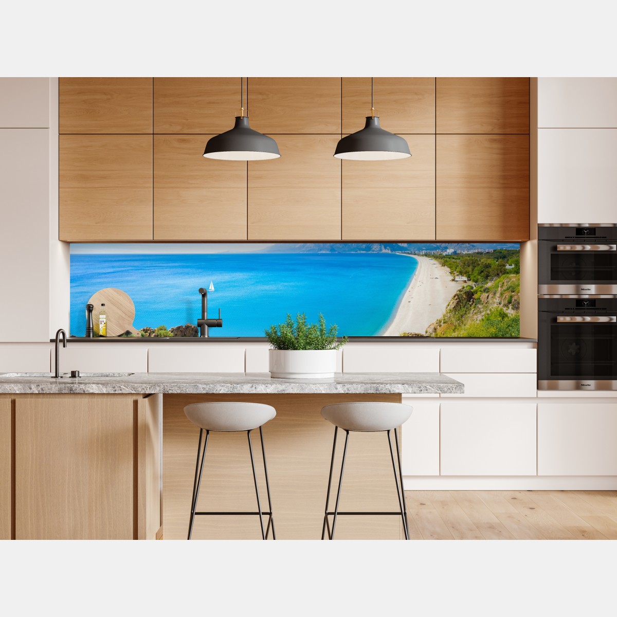 Naklejka repozycjonowalna panoramiczna plaża Konyaalti, Antalya – Wallissimo® Naklejka repozycjonowalna panoramiczna plaża Konyaalti, Antalya – Wallissimo®