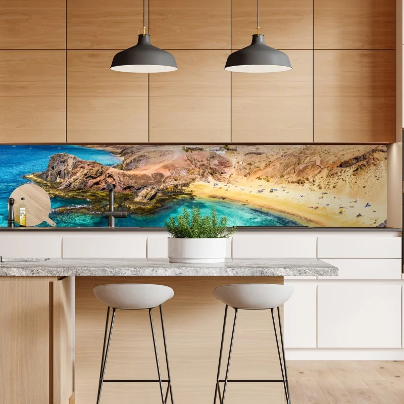 Naklejka repozycjonowalna mistyczny portret w złocie i błękicie – Wallissimo®